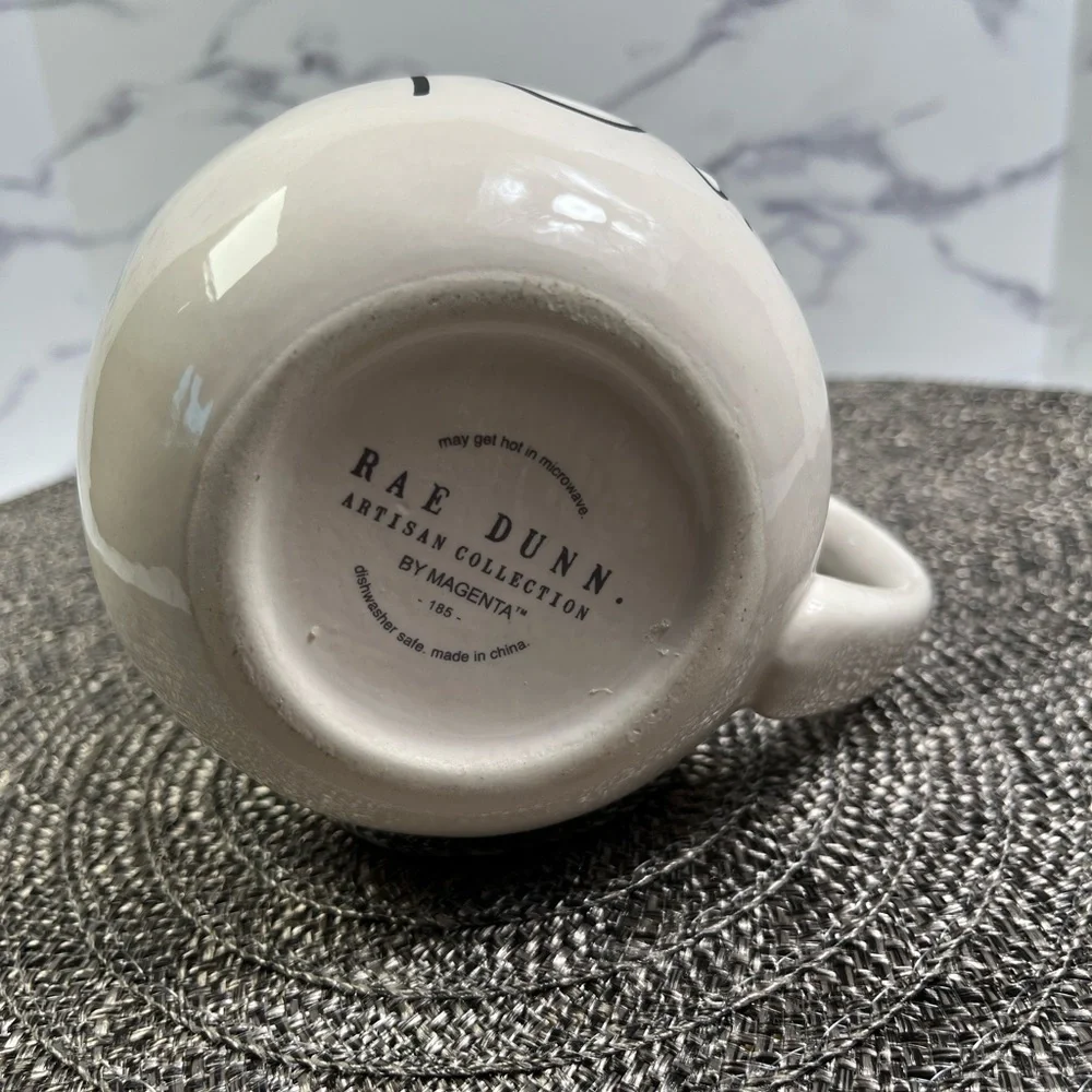 Rae Dunn By Magenta “POUR” Creamer Pitcher-Ivory with Black Lettering